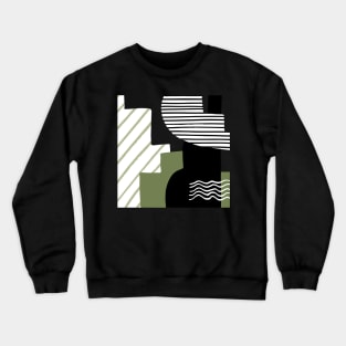 Abstract Lines And Soft Colors Crewneck Sweatshirt